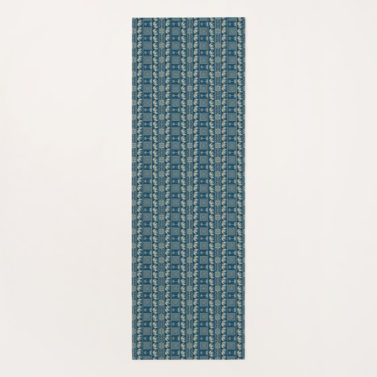 Tribale olifant & bomen yogamat (Achterkant)