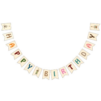 Tribale partij Birthday party 🥳 Bunting Flags Vlaggetjes