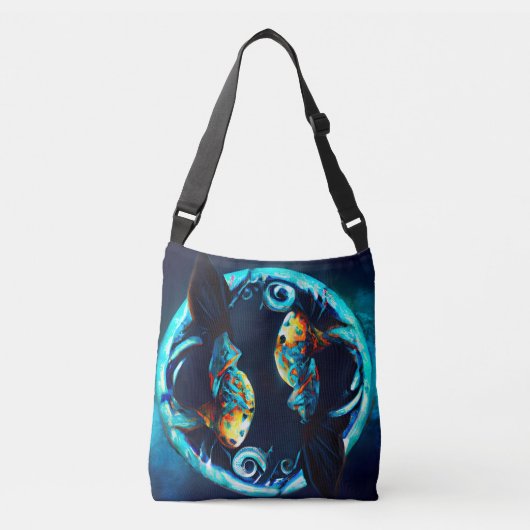 Tribale pisces crossbody tas (Voorkant)