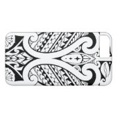 Tribale polynesiaanse tatoeage met Samoaanse eleme Case-Mate iPhone Case (Achterkant (Horizontaal))