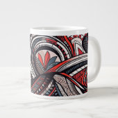 Tribale Prints Extra Grote Beker (Voorkant rechts)