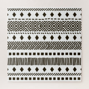 Tribale ritmes: etnische geometrische patronen legpuzzel