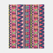 Tribale schetsen: handgetekend azteeks patroon. fleece deken (Voorkant)