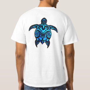 Tribale schildpad Hibiscus T-shirt