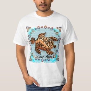 Tribale schildpad t-shirt