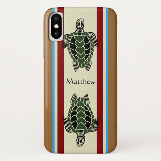 Tribale schildpadden Case-Mate iPhone case (Achterkant)