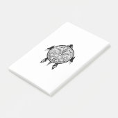 Tribale schildpadden Tattoo Post-it® Notes (Schuin)