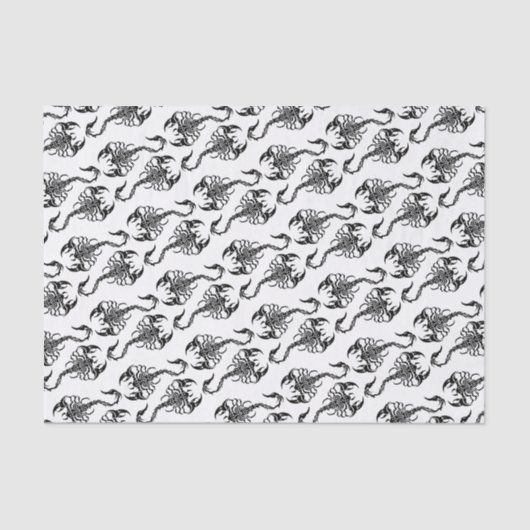 Tribale Scorpion Art Tissuepapier (Voorkant)