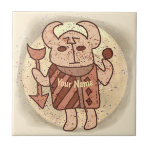 Tribale Stier Rune Tegeltje
