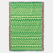 Tribale stijl - Groen gras in Chalk Yellow Deken (Voorkant Verticaal)