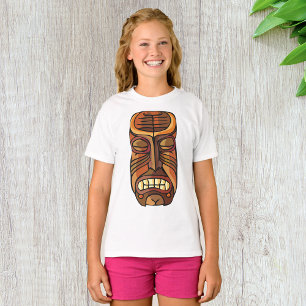 Tribale Tiki-masker Polynesische stijl T-shirt