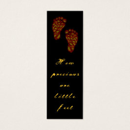 Tribale Toes Precious Feet Mini Bladwijzer - Mini Visitekaartjes