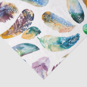 Tribale veren Afbeelding Waterverf Tissuepapier (Detail)