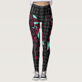 Tribale veren leggings (Voorkant)