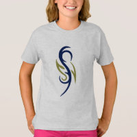 Tribale Vlam Symbool Meisjes T-Shirt