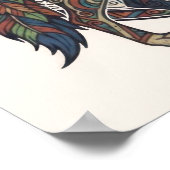 Tribale Wolf Poster (Hoek)