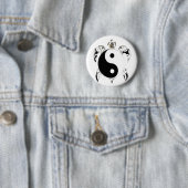 Tribale Zee Turtle Ronde Button 5,7 Cm (In situ)