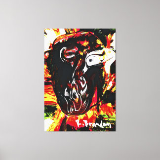 "Tribe Leader" Galerie Toile Enveloppée Peinture