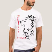 Tribe Lion noir solide pour les T-shirts d'affaire (Devant)