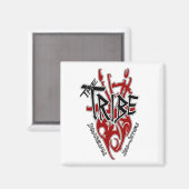 tribe square magnet magneet (Voorkant / Achterkant)