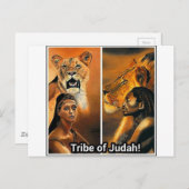 Tribe van Judah Briefkaart (Voorkant / Achterkant)