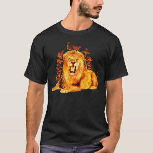 Tribe van Judah Fiery Lion T-shirt