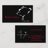 TribeBear sur Carte de visite noir (Devant / Derrière)