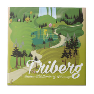 Triberg, Baden-Württemberg, Duitsland Tegeltje