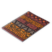 Tribisch etnisch kleurrijk bohemisch patroon met g notitieboek (Linkerzijde)