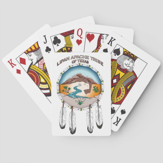 Tribu de Lipan Apache des cartes de jeu de (dos)