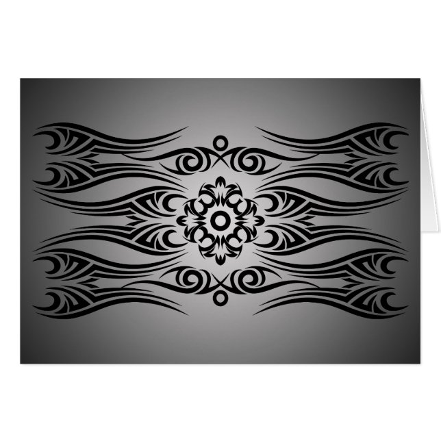 Tribu de tatouage noir 1 | fadeIN noir (Devant horizontal)