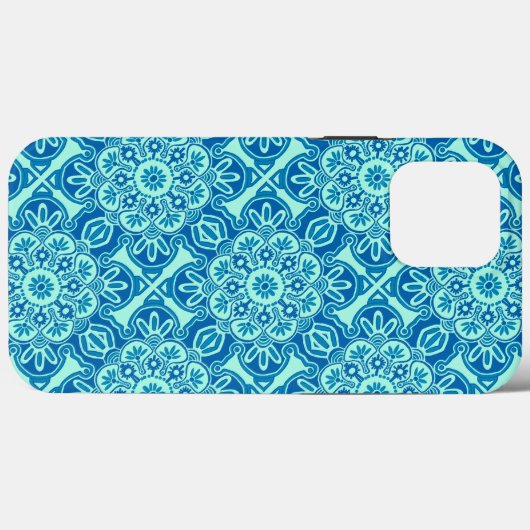 Tribus coque iphone bleu et vert (Verso (horizontal))