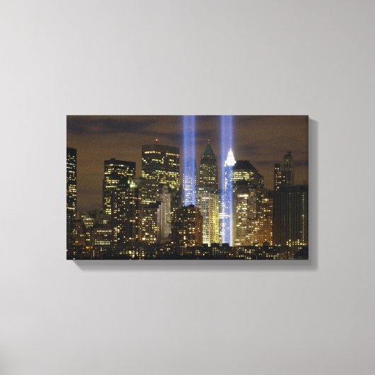 "Tribute in Light" 9-11-herdenking Canvas Afdruk (Voorkant)