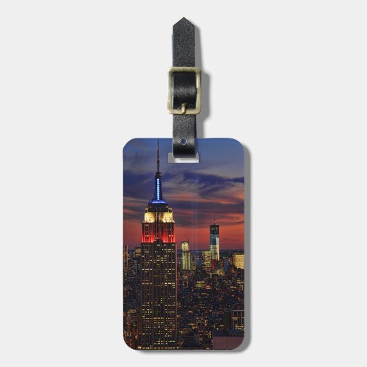 Tribute in Light Sept 11, World Trade Center ESB # Bagagelabel (Voorkant verticaal)