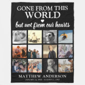 Tribute Photo Collage Keepomwille Memorial Fleece Deken (Voorkant)