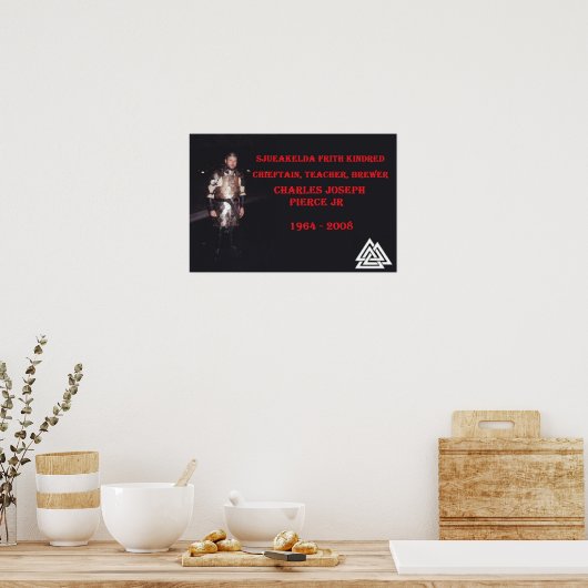 Tribute poster van Charles Pierce (Keuken)