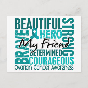 Tribute Square Friend Ovarian Cancer Briefkaart