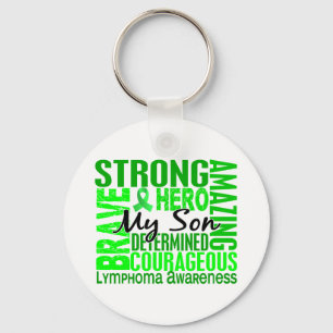 Tribute Square Son Lymphoma Sleutelhanger