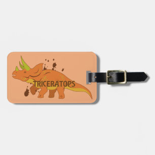 Triceratops Bagagelabel