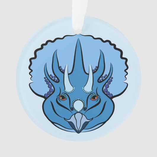 Tricératops Blue Cute Dinosaur (devant)