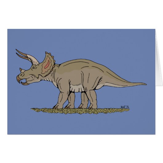 Tricératops de Dinosaure Crétacé (Devant horizontal)