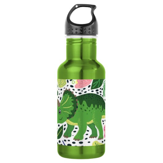 Triceratops dino waterfles  (Voorkant)