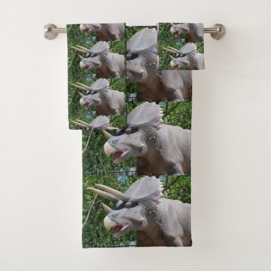 Triceratops Dinosaur Bad Handdoek (Insitu)