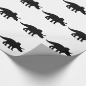 Triceratops Dinosaur. Cadeaupapier (Hoek)