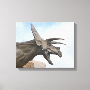 Triceratops Dinosaur Canvas Afdruk