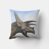 Triceratops Dinosaur Kussen (Achterkant)