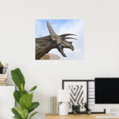 Triceratops Dinosaur Poster (Thuiskantoor)