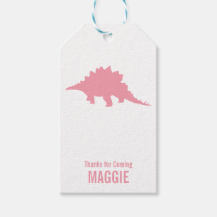 Triceratops Dinosaur Silhouette Birthday Gift Labe Cadeaulabel