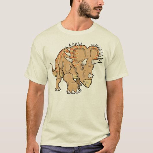 Triceratops Dinosaur T-Shirt (Voorkant)