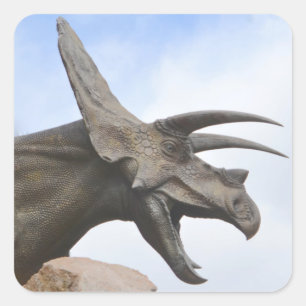 Triceratops Dinosaur Vierkante Sticker